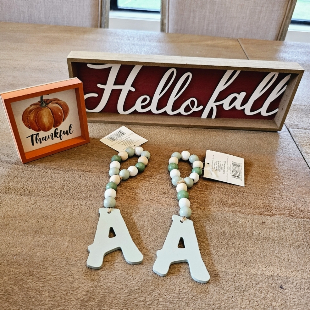 Fall bundle monogram A set of 4